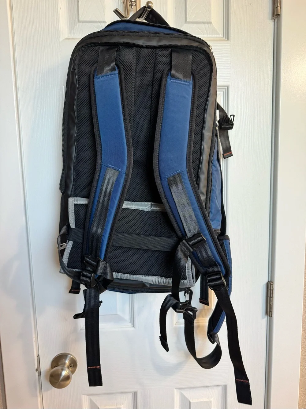 Briggs & Riley Blue Travel Backpack with Gray Accent